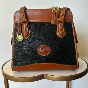 Dooney & Bourke Black Pebbled Leather Shoulder Bag